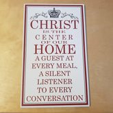 C&F Wooden Christ Is The Center Quote Plaque - Kids Haven